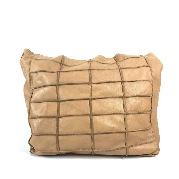 CHANEL vintage Chocolate bar Shoulder bag Tote Bag Shoulder Bag Leather Beige - Picture 2 of 15